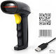 Qoltec Scanner Portabil cu Capabilitate de Citire Coduri de Bare 1D