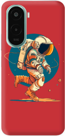 Xiaomi Poco M7 Run Space Rote Silikon-TPU-Hülle