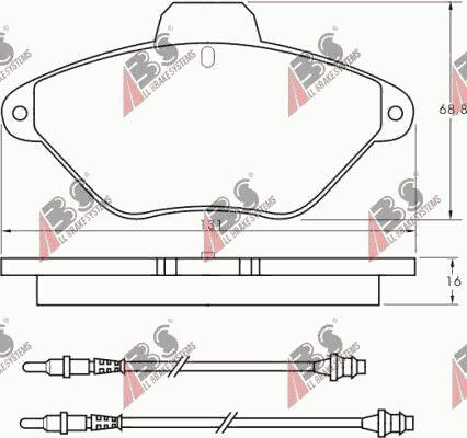 Челюсти за спирачки Citroen Xantia 93-01 Сензор 21632.16.3