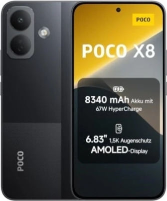 Poco X8 5G Dual SIM (8/256GB) Μαύρο