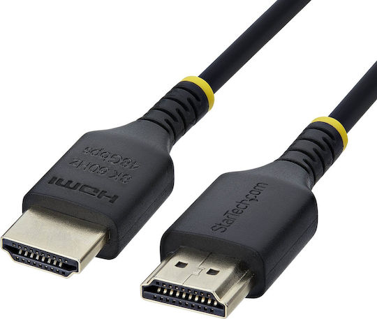 StarTech HDMI 2.1 Καλώδιο HDMI male - HDMI male 0.5m Μαύρο