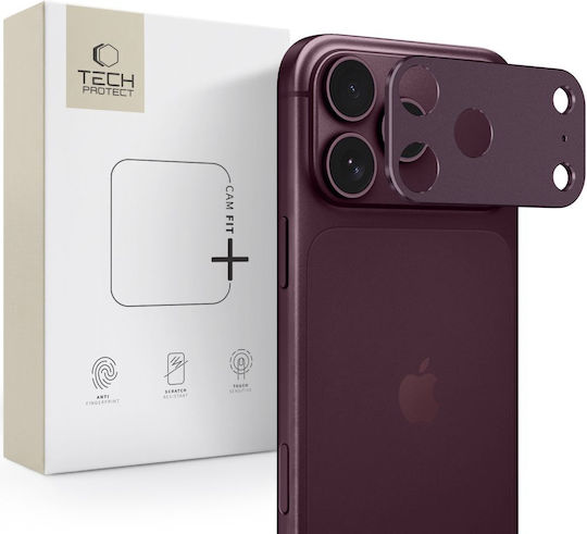 Kameralinsenschutz Tech-Protect Camalloy Fit+ iPhone 18 Pro Burgundy 5906302399390