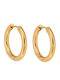 Дамски Обеци Халки Senza от Позлатена Стомана