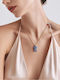 Kaleido Gold-Plated Blue Necklace