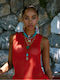 Kaleido Necklace in Gold-Plated Steel Blue