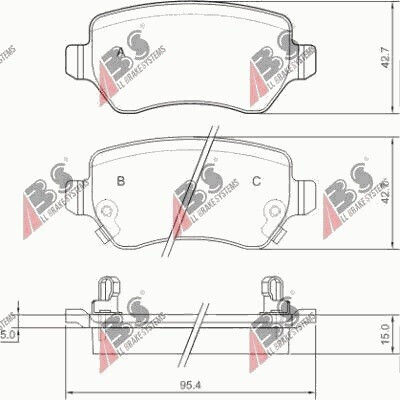Brake Pads Opel Astra G 98 Rear Meriva 03 23417.15.0