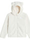 Kids Ecru Campshire Fleece Hooded Jacket