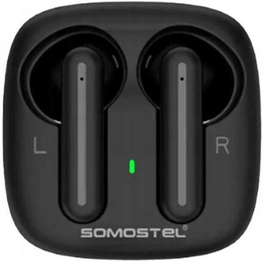 Somostel SMS-J41 In-Ear Bluetooth-Kopfhörer mit Ladecase, Schwarz