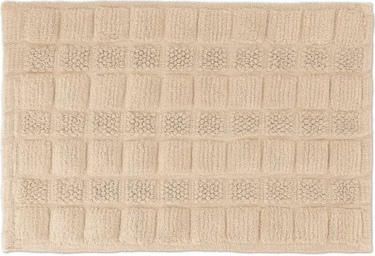 Relaxdays Set Covorașe De Baie Din Bumbac Bej 60x40cm