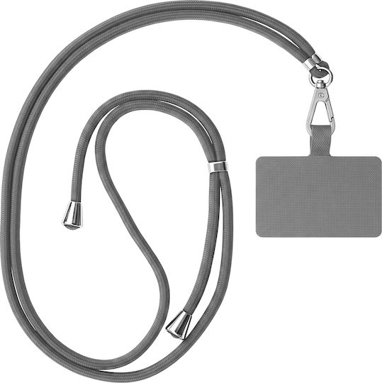 Zanaé Cordella Series Adjustable Smartphone Neck Lanyard Adapter Grey