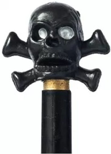 Капачки за автомобилни вентили Pegas Skull & Bones Nmx, 2 бр., пластмасови, черни Nz-kulo-bk