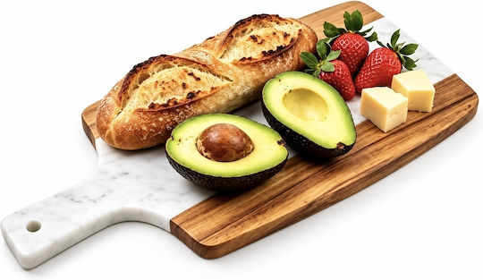 Wooden Cheese Serving Platter 38x19cm