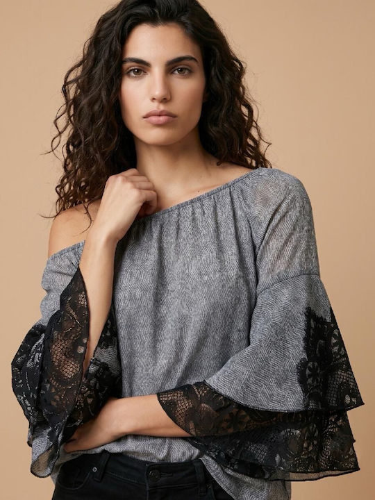 Women's Lace Blouse Black