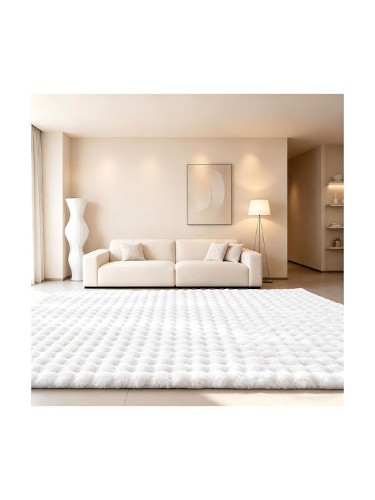 Rabbit Bubble Teppich, Rechteckig, Felloptik, W...