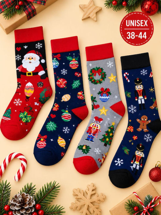 Esthisis Weihnachtssocken Mehrfarbig 3er-Pack