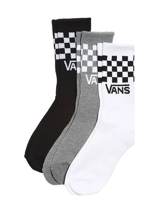 Vans Classic Check Crew Чорапи Черни/бели 3 Броя