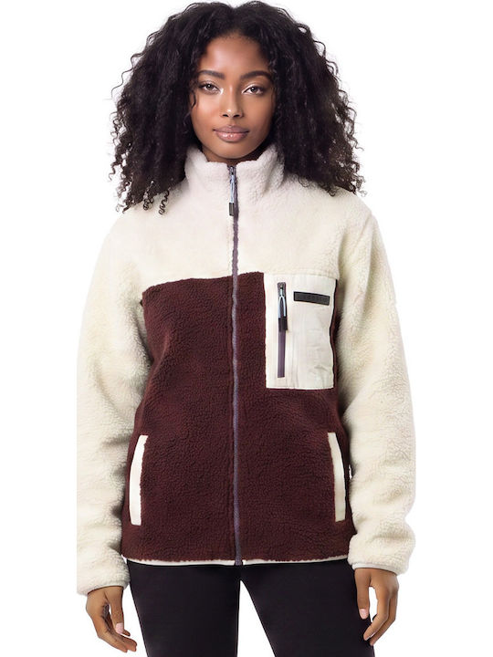 Damen-Sweatjacke Ecru