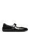 Mary Damen-Ballerinas aus schwarzem Lackleder Black Patent