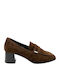 Brown Suede Heels