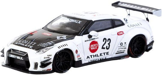 Nissan GT-R R35 LB Works Type 2 White Athlete X Oil Tin Can 2025 Model Car Scale 1:64 Asphalt