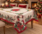 Linea Home Weihnachtliche Stofftischdecke Weihn...