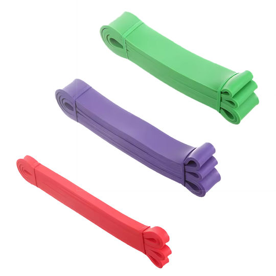 Level-S Комплект Дълги Ластици Примка, 3 Бр., Зелени