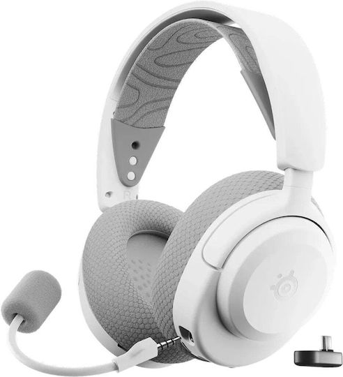 Arctis Nova 3 Ασύρματο Over Ear Gaming Headset με σύνδεση Bluetooth / USB Λευκό για Nintendo Switch / PC