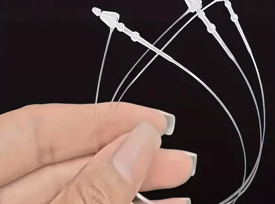 Прозрачни Пластмасови Стяжки за Етикети 12.5cm 5000Броя 6epa46