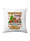 Christmas Cookie Baking Crew Sofa Cushion 40x40cm Filling Included