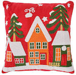 Fylliana Weihnachtliches Dekokissen Rot 43x43 cm