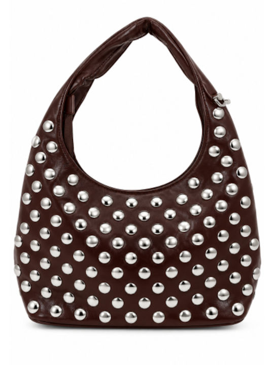 Morena Spain Dunkelbraune Hobo-Handtasche