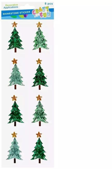 Craft with Fun Christmas Stickers with Tree Design 8 pcs