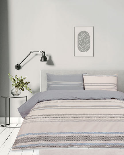 Kocoon Talon Σετ Σεντόνια Μονά 160x270εκ. Beige-gray (3τμχ)