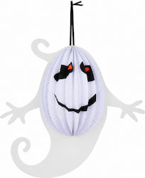 Halloween Κρεμαστό Χάρτινο Φανάρι Φάντασμα 20x20 Cm