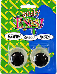 Halloween Sticky Eyeballs 2.5cm Halloween Αυτοκόλλητα Φωσφορίζοντα Ματάκια