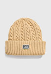 Funky Buddha Beanie Men's Knitted Beanie in Beige