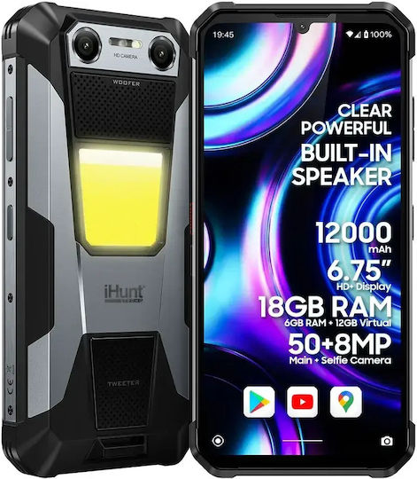 Titan Music P22000 Dual SIM (6/128GB) Smartphone Rezistent Negru
