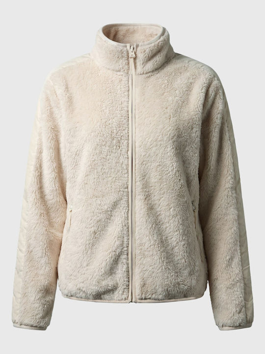 Funky Buddha Fleece Γυναικεία Ζακέτα με Φερμουά...