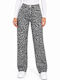 Women's Fabric Trousers in Regular Fit Grey WF-F2618-27TR-GREY