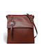 Damen-Crossbody-Messenger-Tasche Amaryllis Tabakbraun