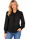 Long Sleeve Women's Shirt Black WC-AM23-2023-27SH-BLACK