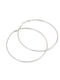 Ro Accessories Σκουλαρίκι Κρίκος Ασημί 70mm