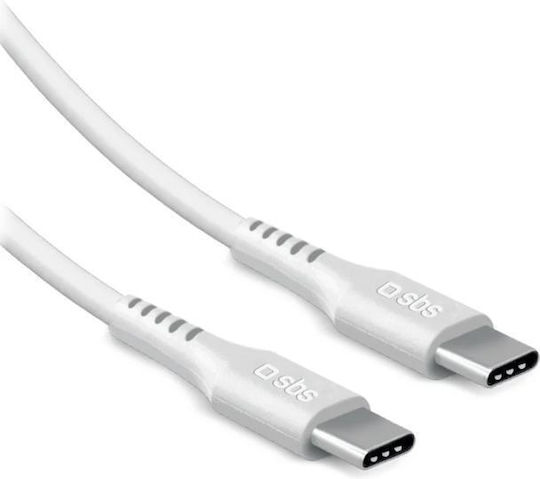 SBS USB-C Kabel 2.0 60 W 480 Mbps 2 m Weiß