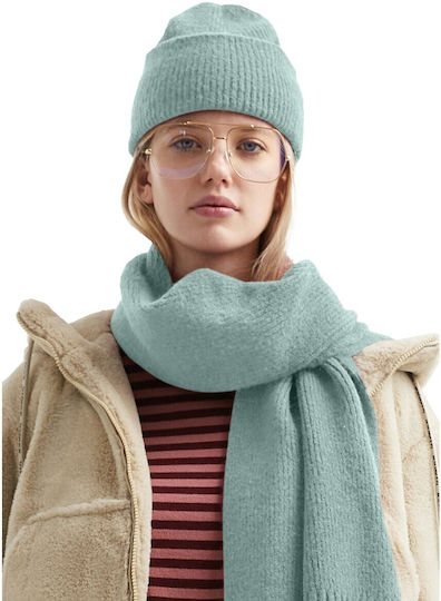 Unisex Knitted Beanie in Green
