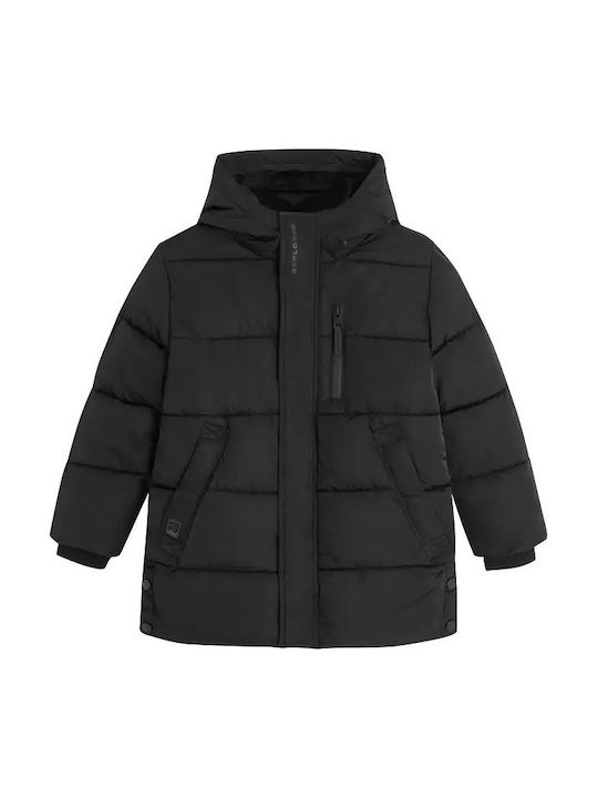 Kurze Schwarze Casual-Kinderjacke