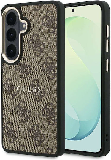 Guess Leder 4G Geprägtes Ring Classic Logo MagSafe Guhms26fep4msegw Samsung Galaxy S26 Fe Braun