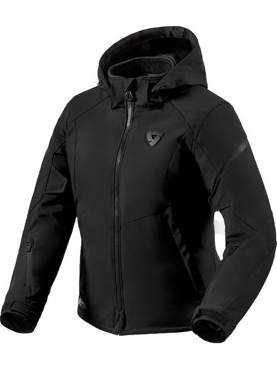 Afterburn 2 Χειμερινό Γυναικείο Μπουφάν Μηχανής Softshell Αδιάβροχο Μαύρο