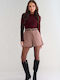 Women's Burgundy Shorts
