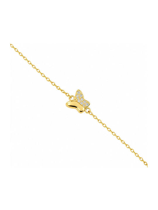 Ios Women's Gold-Plated Silver Bracelet with Zircon