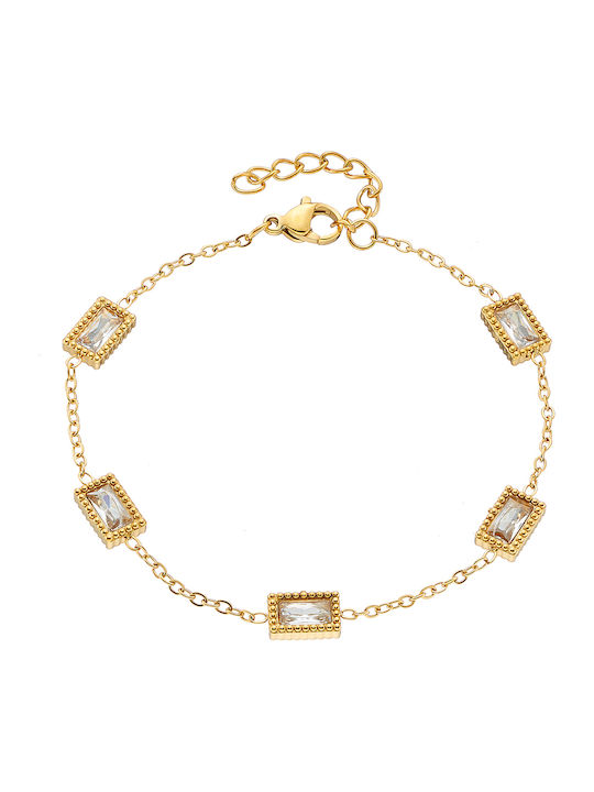 Art Collection Women's Gold-Plated Steel Bracelet